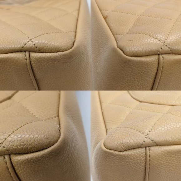 SOLD Chanel Beige Tan Grand Shopping Tote GST - Picture 6 of 8